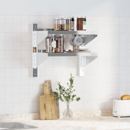Alisone Stainless Steel Bracket Shelf