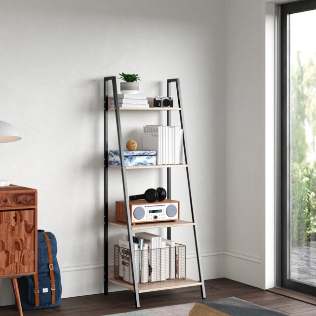 Sighwarth 4 shelf tall Ladder Bookcase