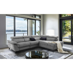 Mirano Imitating Leather Fabric Electric Reclining Corner Sofa