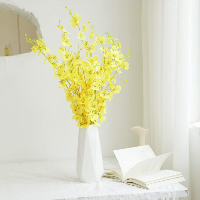 "7.4"" Ceramic Vase, Minimalist Flower Vase for Modern Home & Wedding Decor"
