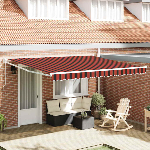 Brayden Studio 400cm W Polyester Cover Retractable Door / Window Awning