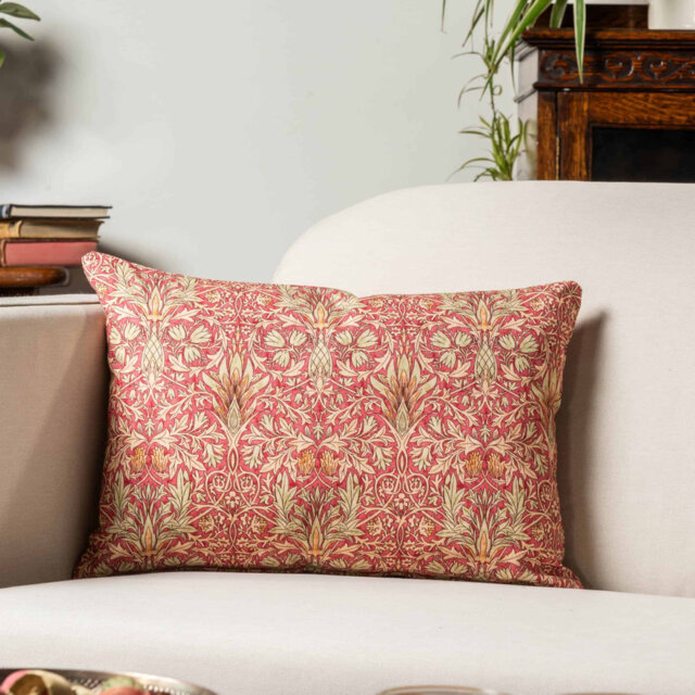 Floral Red Cushion