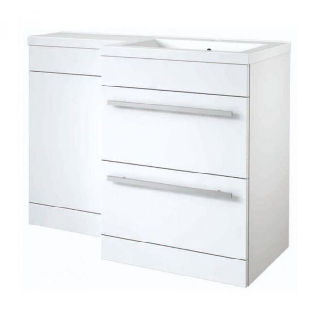 Clifton 600mm Wall Mounted Single Bathroom Vanity with Vitreous China Basin
