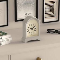 Roman Numeral Plastic / Acrylic Quartz Movement / Crystal Tabletop Clock