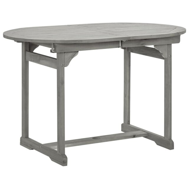 Darst Garden Dining Table (160-240)x100x75 cm Solid Acacia Wood