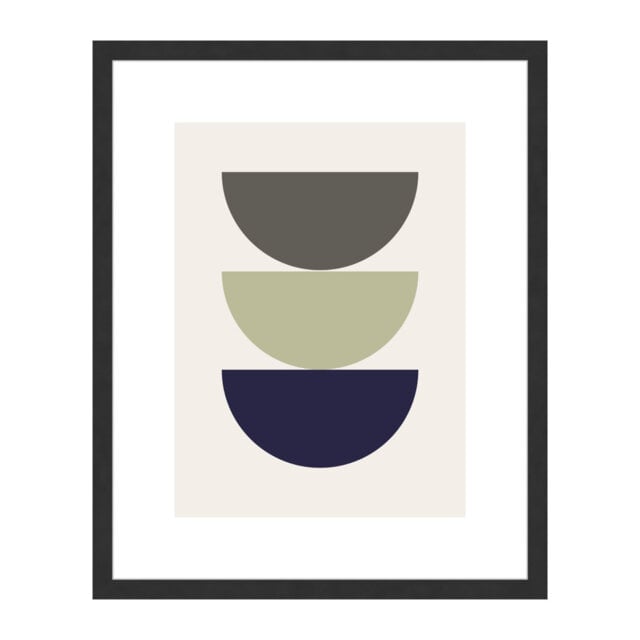 Velino Wooden Photo Frame 40 x 50 cm with Abstract Poster Print