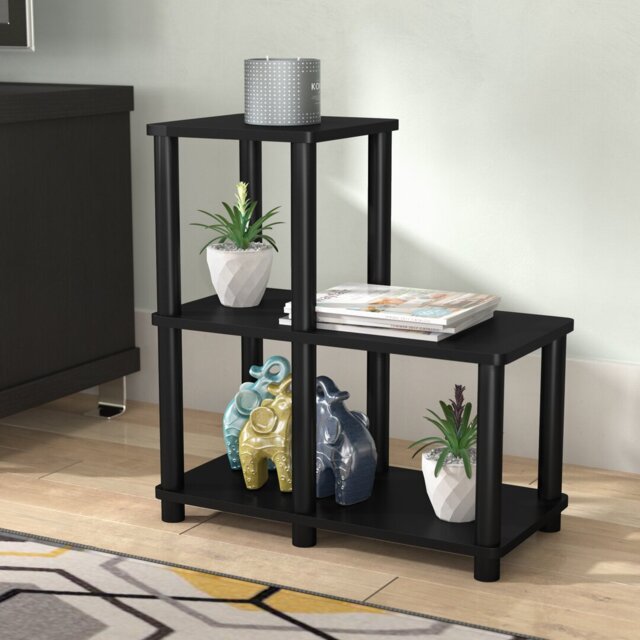 Amiee 51cm H x 48cm W Plastic Ladder Bookcase
