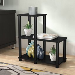 Amiee 51cm H x 48cm W Plastic Ladder Bookcase