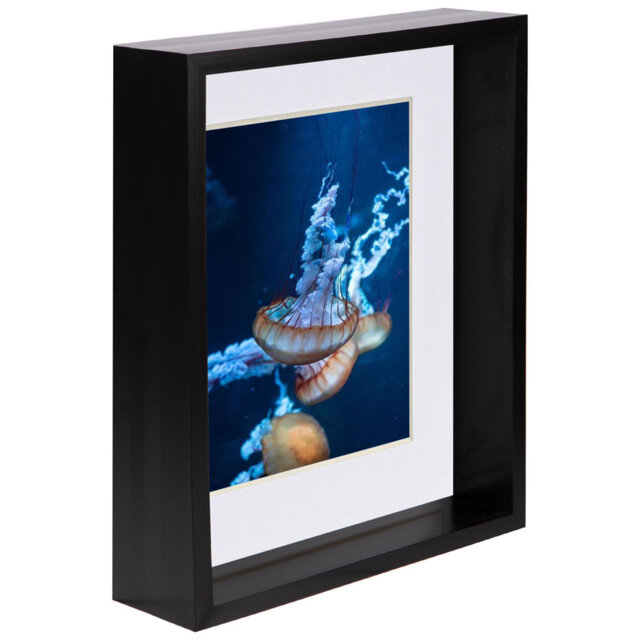 "Nicola Spring - 8"" x 10"" 3D Deep Box Photo Frame - 4"" x 6"" Mount"