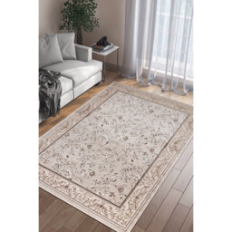 Marco Ochre Traditional Floral Area Rug – Luxury Living Room, Bedroom & Hallway Carpet – Classic Oriental Pattern Floor Mat