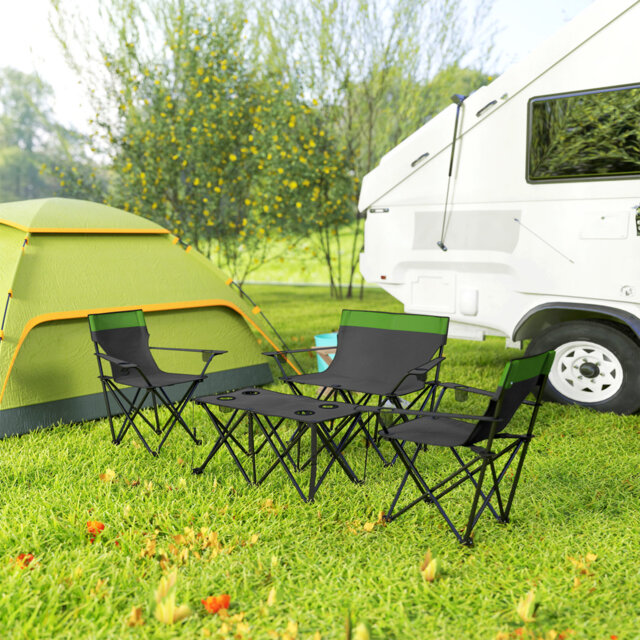 Rectangular 4 - Person 95Cm L Outdoor Portable Picnic Table Set