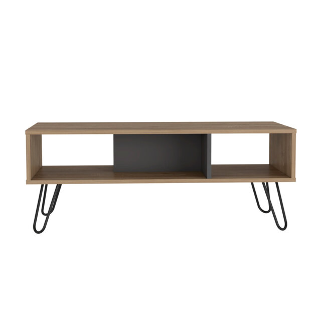TUHOME Coffee Table Vegas 40 CM W X 101.1 CM W X 45 CM D. Pine