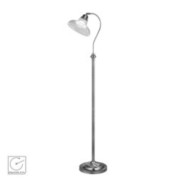 Almont 160cm Satin Silver Arched Floor Lamp