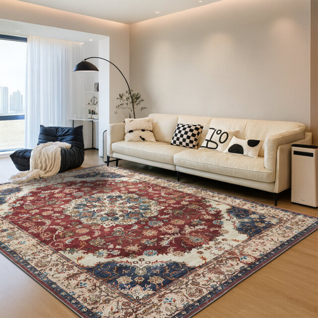 Vintage Oriental Area Rug – Living Room Large Rug for Cozy and Stylish Spaces
