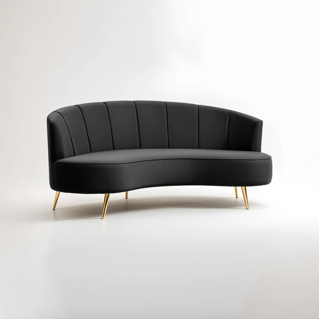3 Seater Velvet Sofa