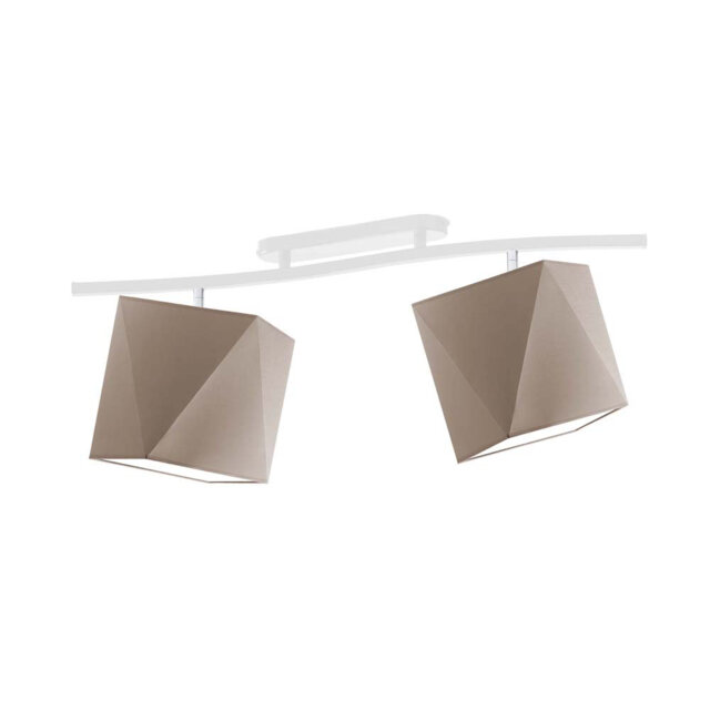 Muro Fabric Semi Flush Mount