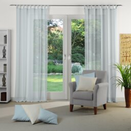 Sunday 82% Polyester And 18% Cotton Semi Sheer Curtain Single Panel