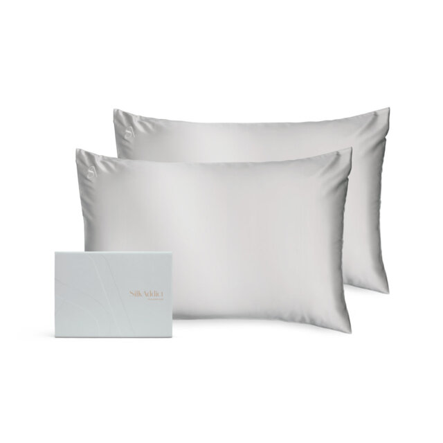 Silk Addict 100% Mulberry Silk Pillowcase Twinpack – Olive Green