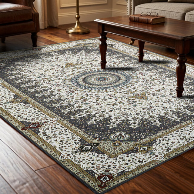 Cashmere Machine Tufted Area Rug ( Low-Pile Traditional)