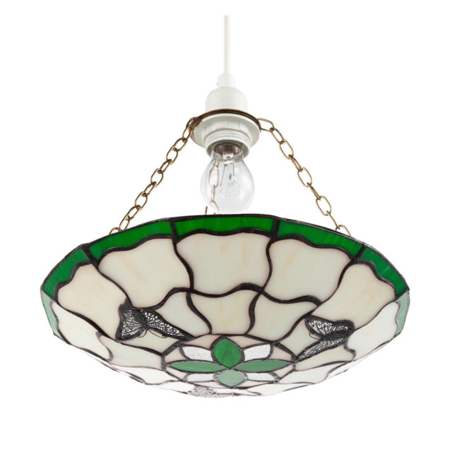 6cm H Glass Bowl Pendant Shade ( No Direct Attachment Method ) Green