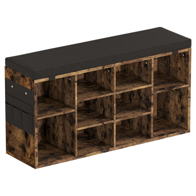 5 Pair Shoe Storage Bench