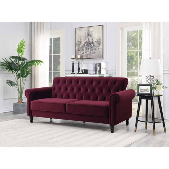 Rainsburg 3-Seater Velvety Sofa