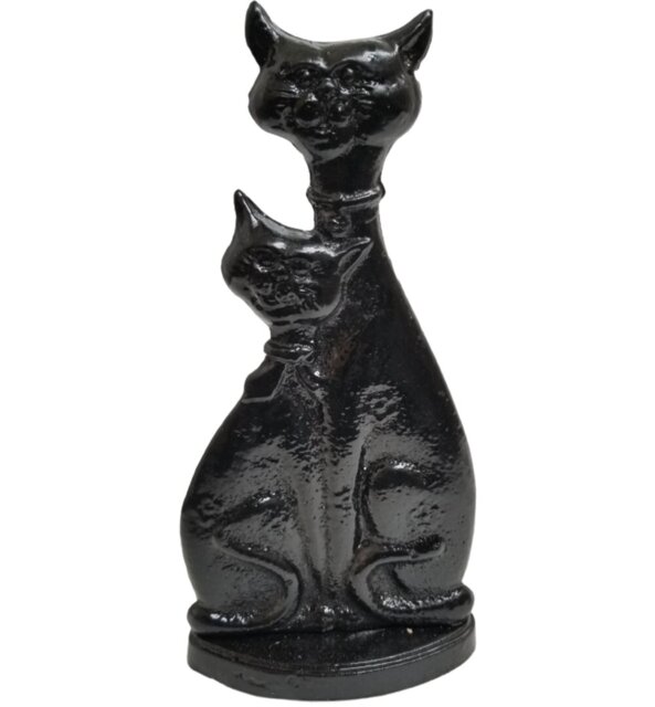 Ensminger Cat Ornament Made From Cast Metal With A Black Paint Finish