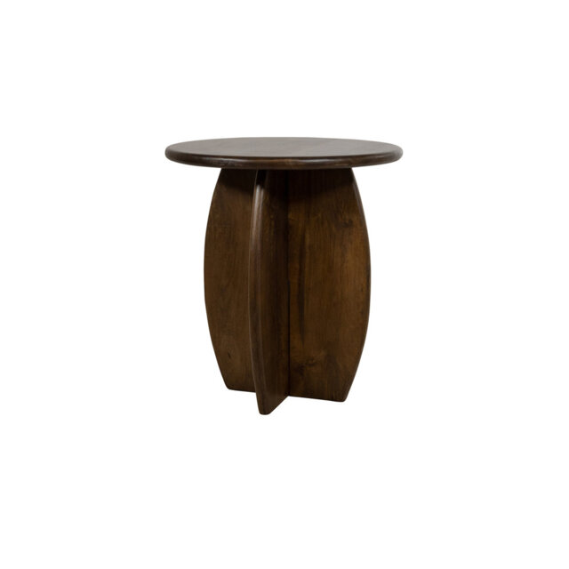 Solid Wood Pedestal End Table