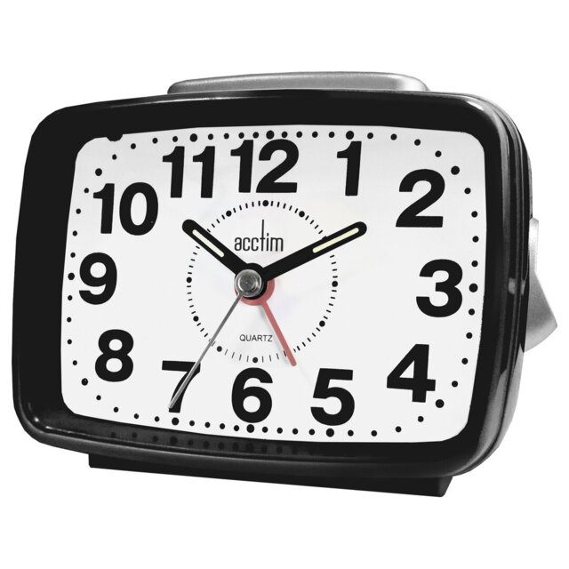 Titan 2 Non-Ticking Alarm Clock with Snooze & Light