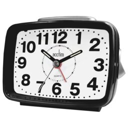 Titan 2 Non-Ticking Alarm Clock with Snooze & Light