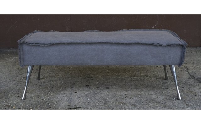 Modern 85% Cotton And 15% Polyester Upholstered Bench