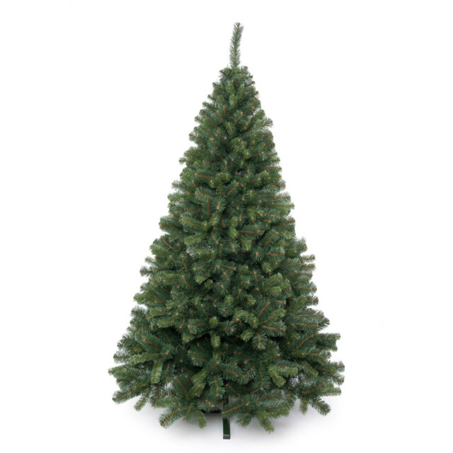 Artificial Christmas Tree, Mixed Pine And Fir Green Needles, Metal Stand, Fire Retardant, Made In Poland