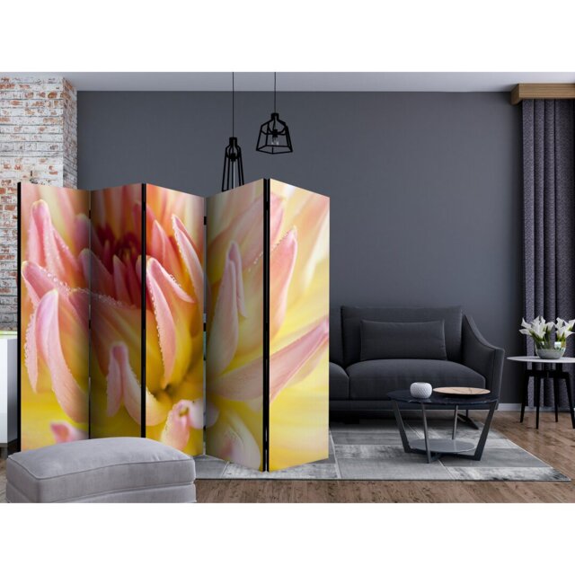 Boyne 225cm W x 172cm H 5 - Panel Solid Wood Folding Room Divider