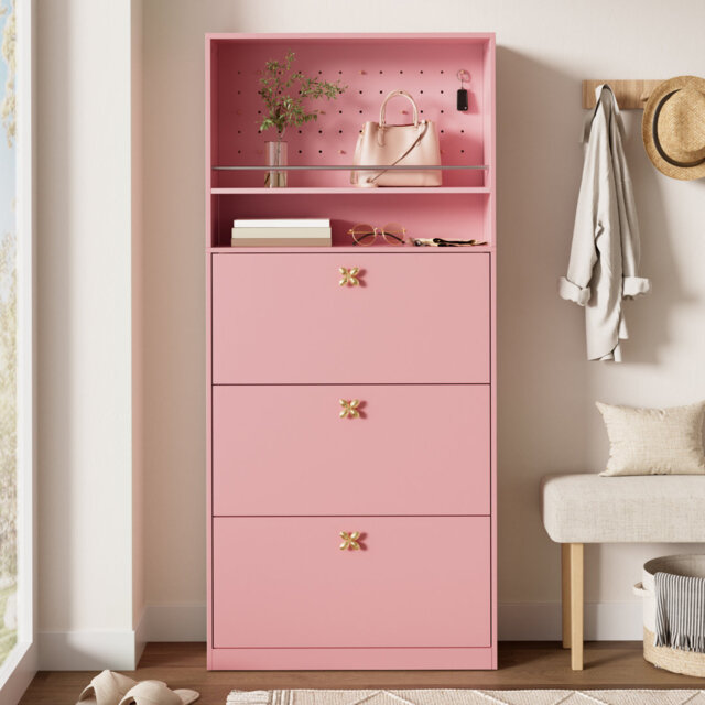 18 Pair Shoe Storage Cabinet