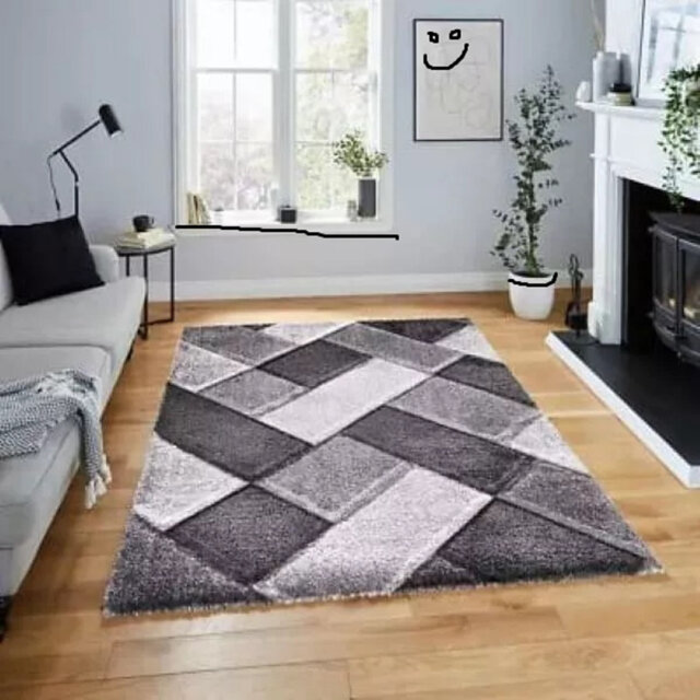 Modern 3D Shaggy Rugs Geometric Carved Design Large Area Rugs Soft Thick Fluffy Rug For Living Room Bedroom Small Floor Mats