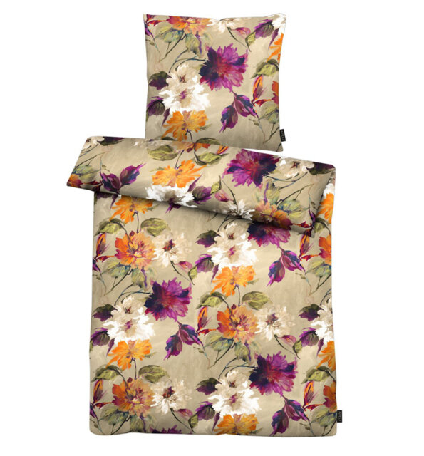 Daiquiri Beige Sateen Duvet Cover Set