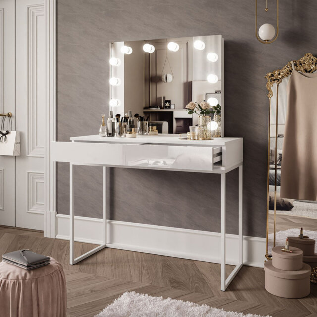 Anashima Dressing Table with Mirror