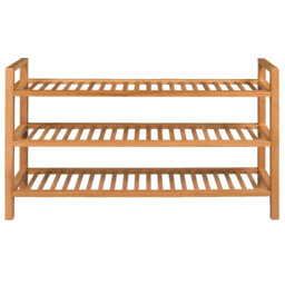 15 Pair Solid Wood Flip Down Shoe Storage