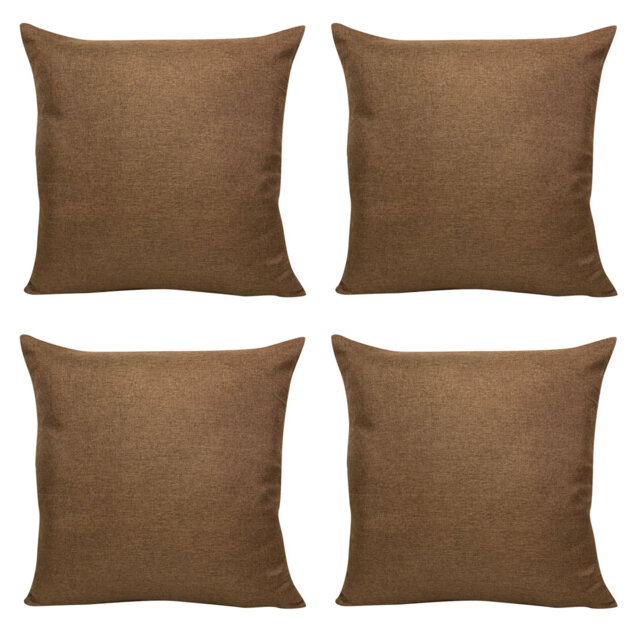 "X4 Shimmer Brown Glitter Shiny Khaki Green Forest Green Cushion Covers 18X18"" Solid Colour"