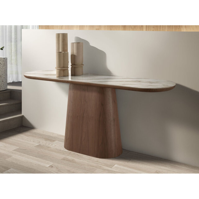 45cm Marble Top Console Table