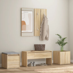 Highpoint vidaXL Hallway Furniture Set Engineered Wood