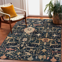 Tullynacross Oriental Machine Woven Area Rug