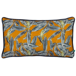Floral Rectangular Lumbar Cushion with Filling