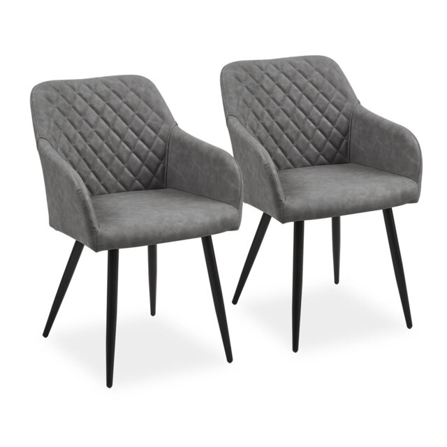 49cm H Upholstered Metal Armchair