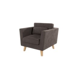 Armchair with Wooden Legs In Scandinavian Style