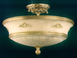 Banton Glass Semi Flush Mount