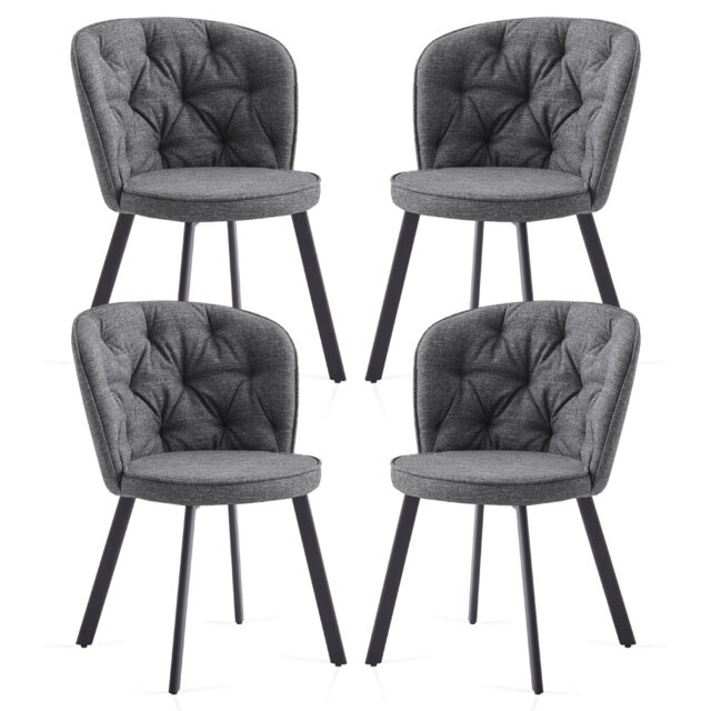 Soft Frabic Upholstered Dining Chairs