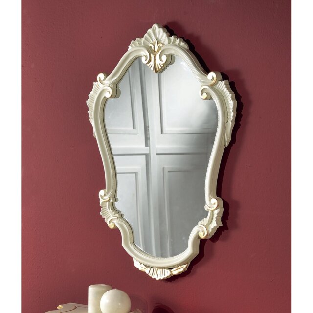 Buettner Wood Flat Wall Mirror
