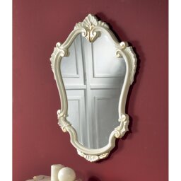 Buettner Wood Flat Wall Mirror
