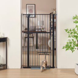Pressure Mounted Pet Gate With Door